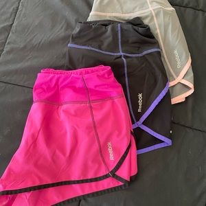 Three Pair of Reebok Running Shorts